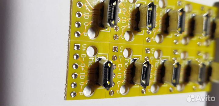 Микро usb 2.0 на печатной плате