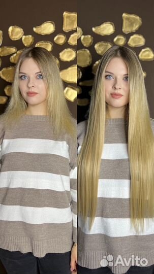 Биопротеиновое наращивание волос / эко наращивание