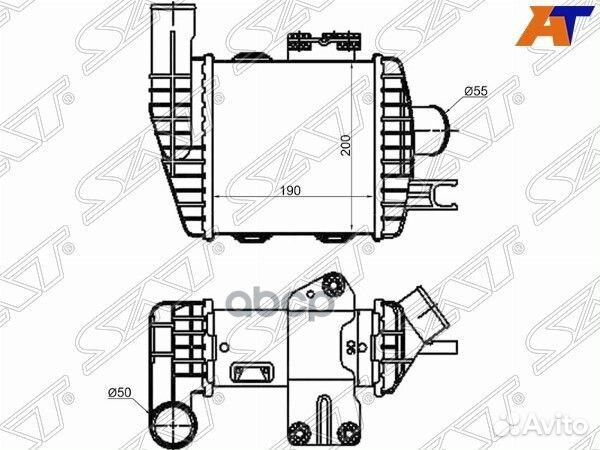 Интеркулер hyundai tucson 04-09/KIA sportage 04-09