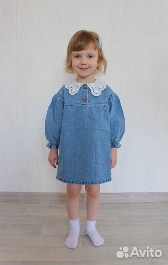 Джинсовое платье для девочки