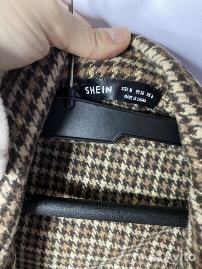 Пиджак клетчатый, Shein