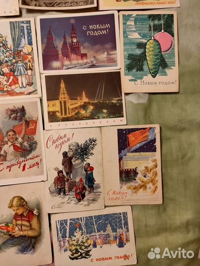Открытки 50-60 годов, подписанные
