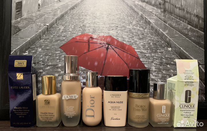 Тональный крем la mer, estee lauder, dior