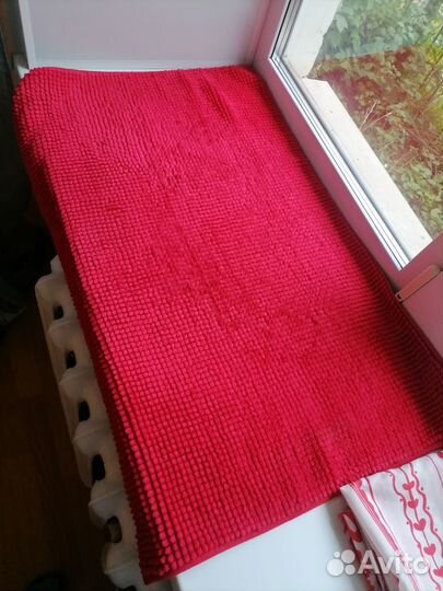 Комплект Икеа коврик и штора