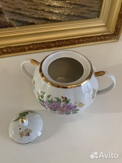 Сахарница от сервиза Сирень Дулево