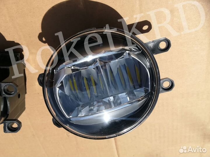 Туманки toyota land cruiser диодные в Бампер