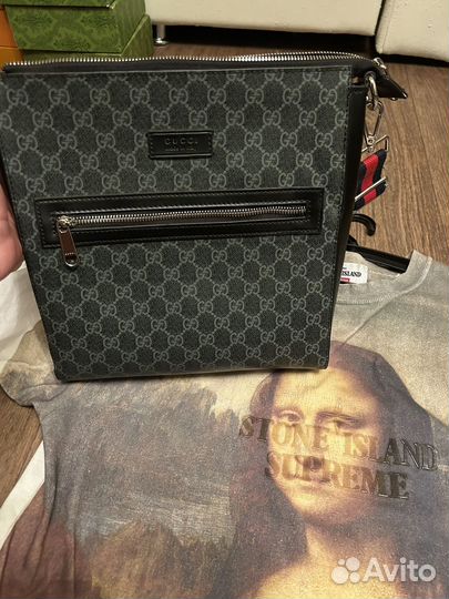 Большая сумка Gucci messenger оригинал