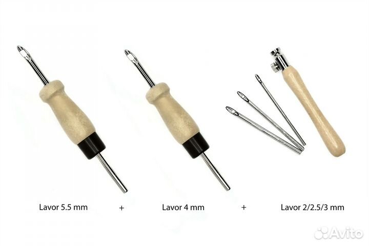 Ковровые иглы Lavor в наборе (3 иглы) / Punch need