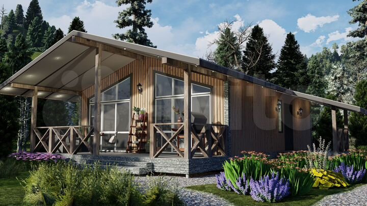 Коттедж 93 м² на участке 7 сот.