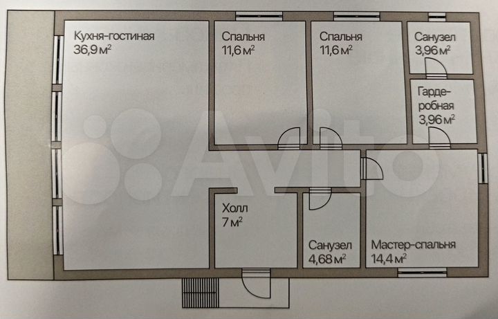 Дом 101 м² на участке 8 сот.