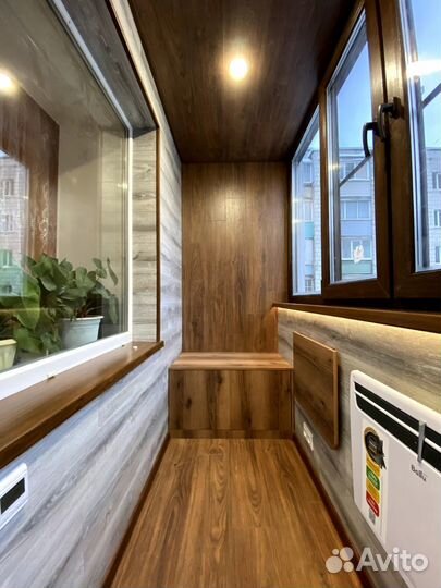 Остекление и отделка балконов под ключ, ремонт