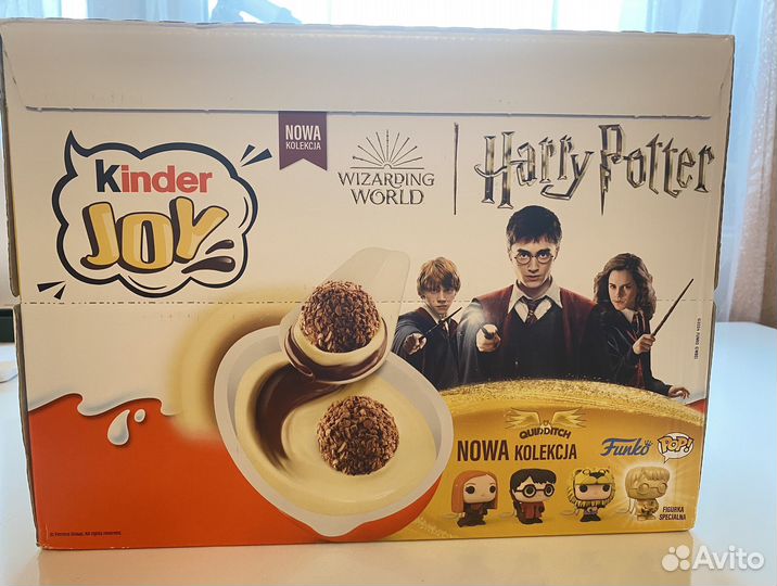 Коробка из 72 шт Киндер джой Гарри Поттер 2024