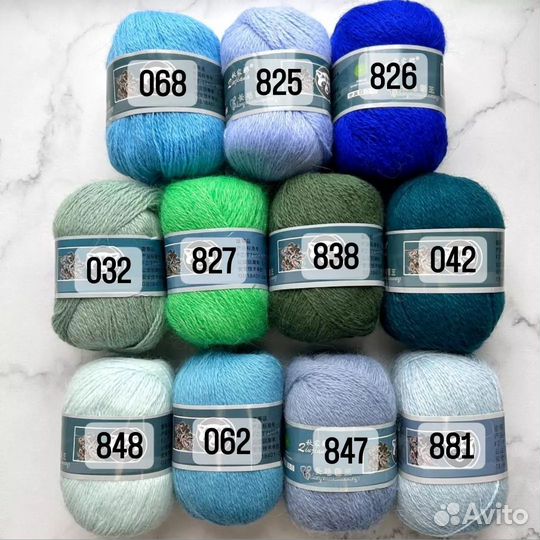 Пряжа пух норки