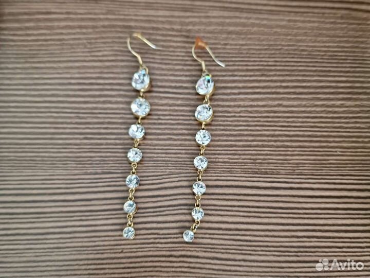 Подвеска сережки блестящие