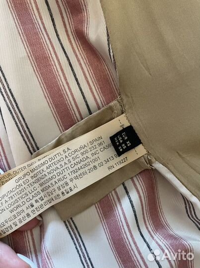 Massimo dutti тренч xs