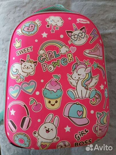 Рюкзак школьный + пенал для девочки