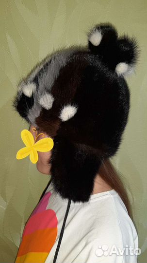 Шапка норковая детская