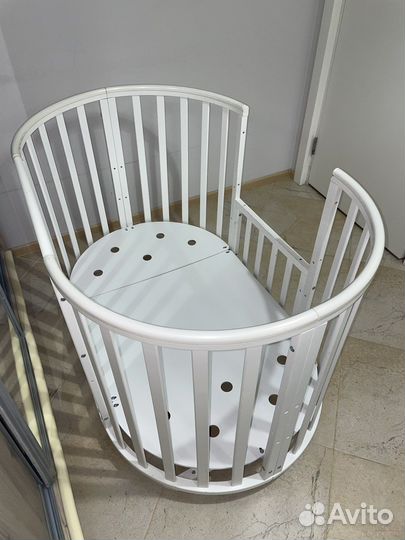 Кроватка детская Кедр Sofia-4 (6 в 1) + 2 матраса