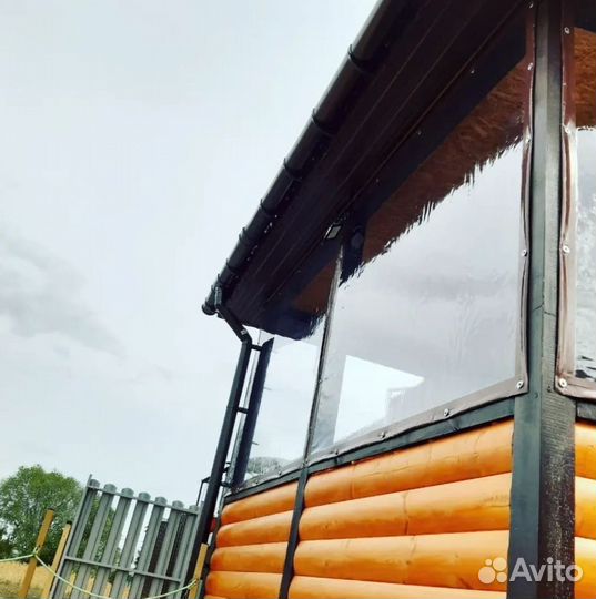 Мягкие окна для беседки / расчет по фото