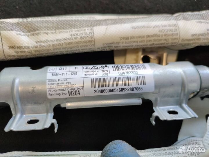 Подушка безопасности боковая (шторка) правая