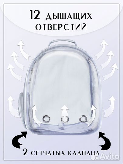 Рюкзак переноска для кошек и собак