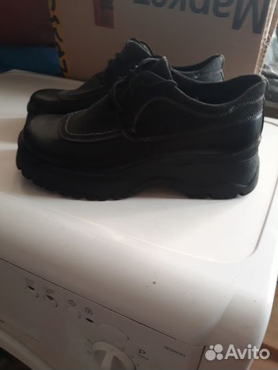 Полуботинки женские 38 размер, кожа, замша