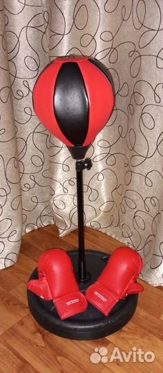 Боксерская груша напольная+ перчатки