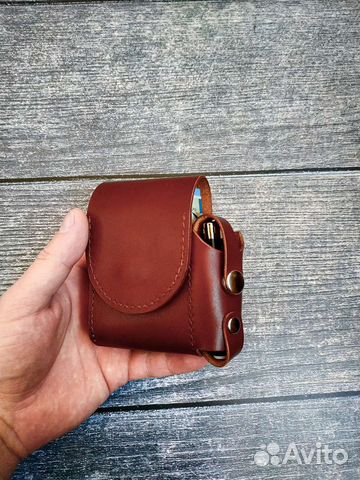 Портсигар кожаный