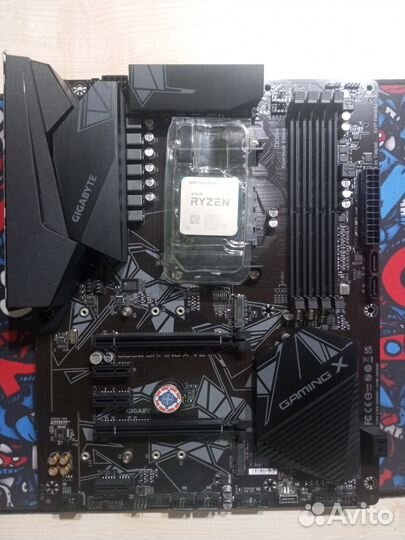 Комплект ryzen 5 5600 + gigabyte b550