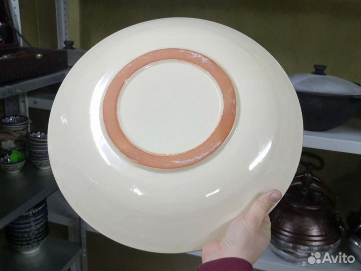 Тарелка ляган 42 см оранжевая