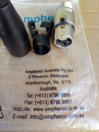 Разъем XLR (Мама) Amphenol AC3F