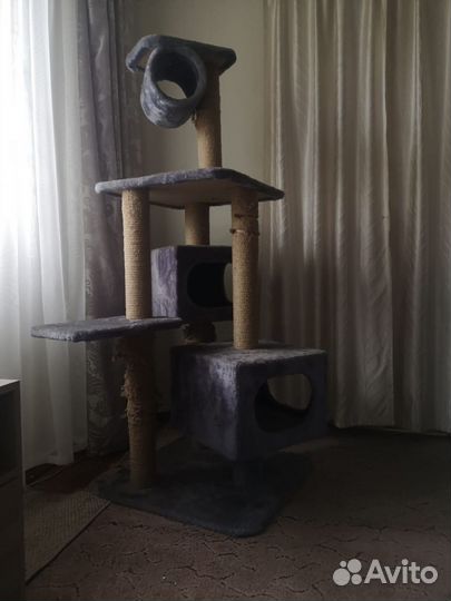 Когтеточка домик для кошки бу