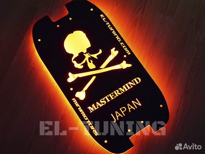 Дека с подсветкой Dualtron череп (любой рисунок)