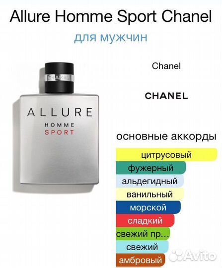 Chanel allure homme sport 100 ml