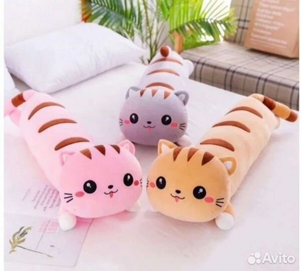 Мягкая игрушка кот батон 50,80,100см