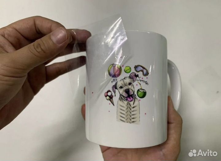 Брэндирование бокалов, ручек, кружек, 3D стикеры