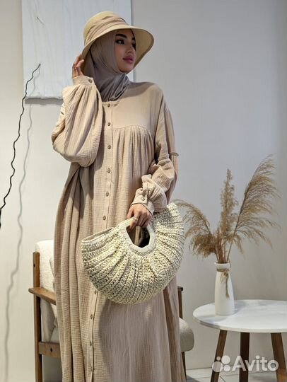 Платье широкое