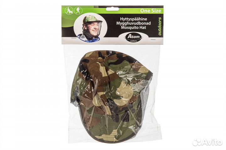 Кепка от комаров с антимоскитной сеткой Финляндия