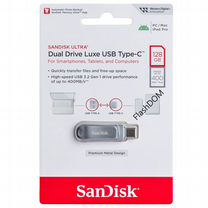 Флешка Dual Drive Luxe USB Type-C 128GB до 400MB/s