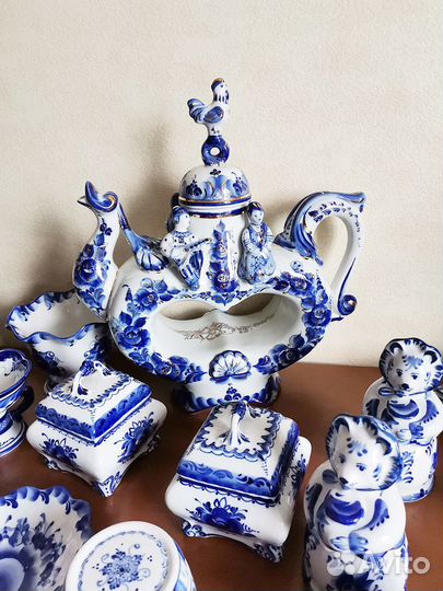 Квасник гжель в золоте