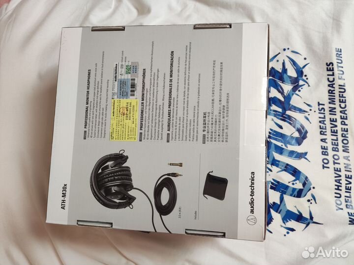 Наушники Audio-technica ath m30x запечатаные