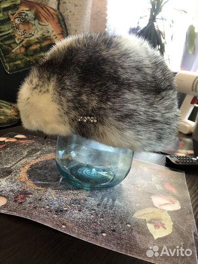 Норковый мягкий берет