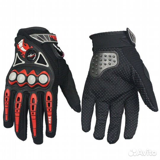 Мото перчатки Pro-Biker MCS-23 (черно-красные)