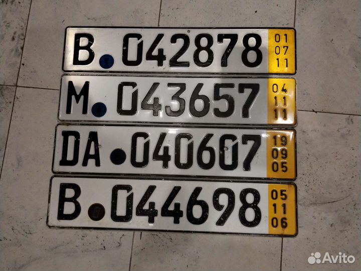 Номера немецкие