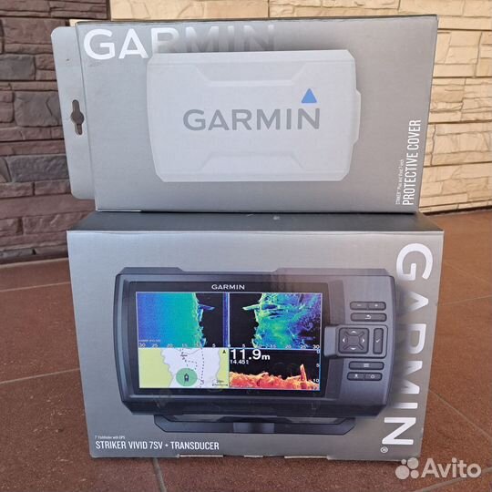 Эхолот garmin striker vivid 7cv + transducer новый