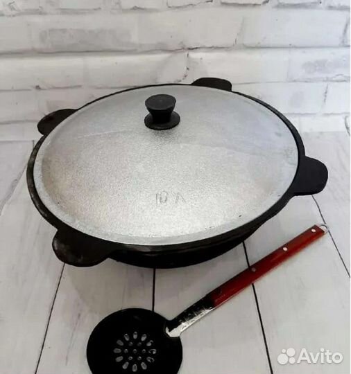 Чугунный казан 10 литров