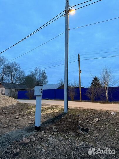 Электрик. Установка трубостойки и заземления