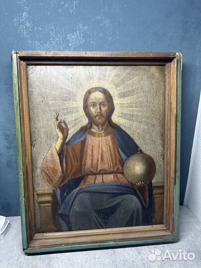 Икона Спас на Троне, большая икона