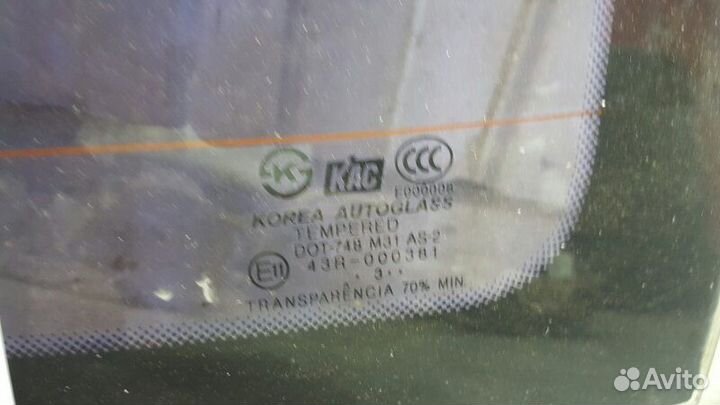 Стекло заднее Hyundai Accent LC2 G4EC-G 1999-2012