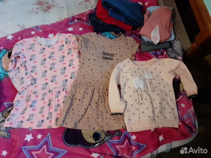 Пакет вещей и обуви на девочку 104р